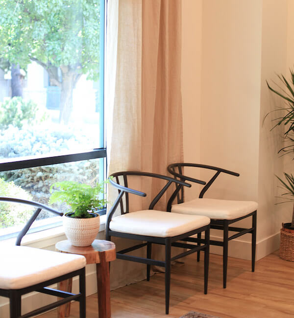 We have four new patient offers for our first-time visitors Three chairs in our waiting room