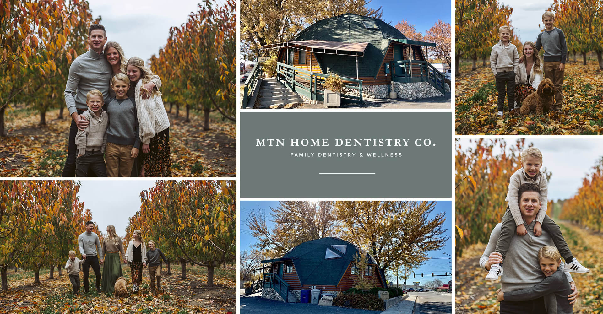 We look forward to putting your best health forward. Collage of Mountain Home Dentistry Co with our dentist in Mountain Home, ID